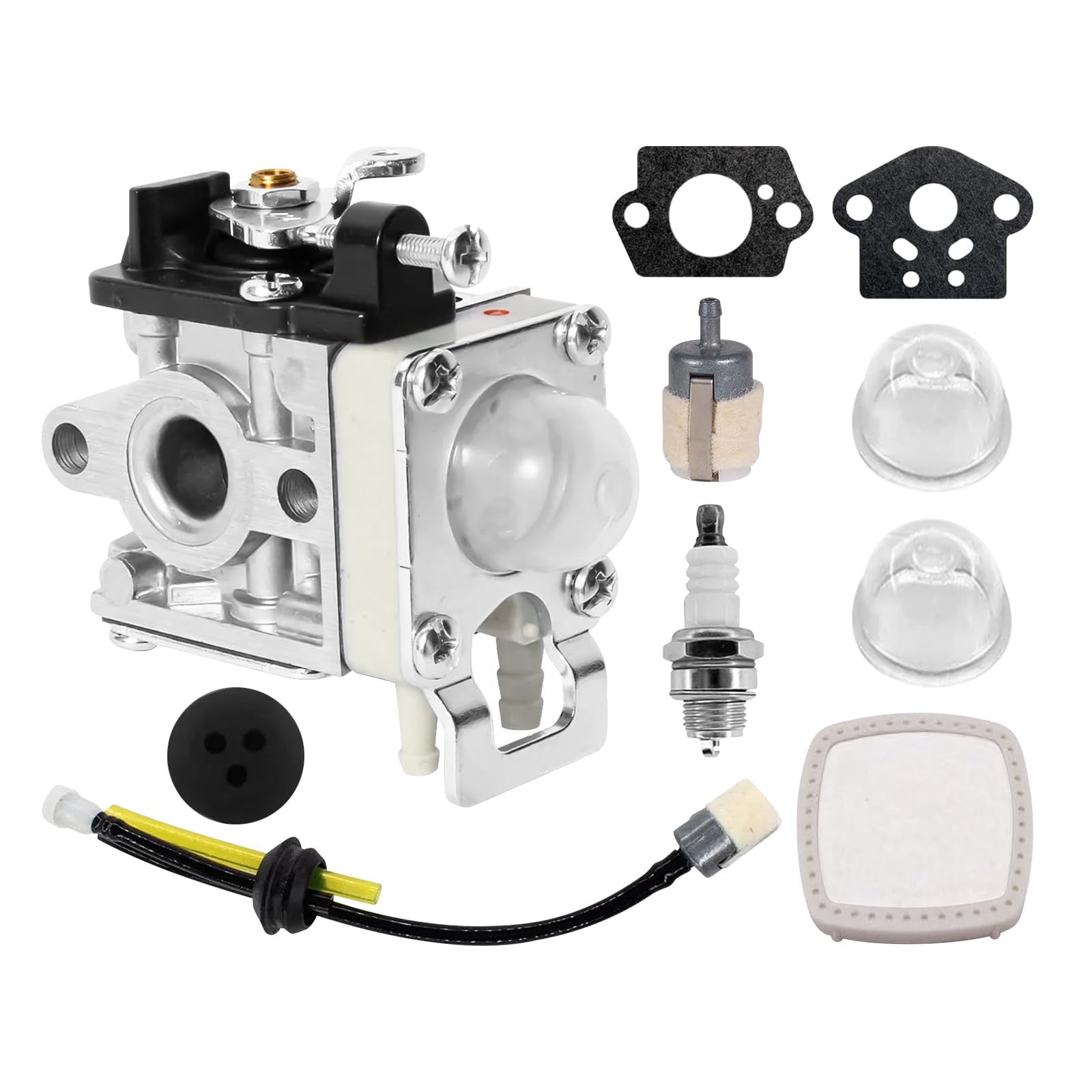 SWTHM A021004700 Carburetor Kit Fit for Echo PB-2520 Leaf Blower, Carburetor with Air Filter & Gaskets Kit Fit for Ec-ho PB-2520 Leaf Blower Replaces A021004700 A021000723 A021000722