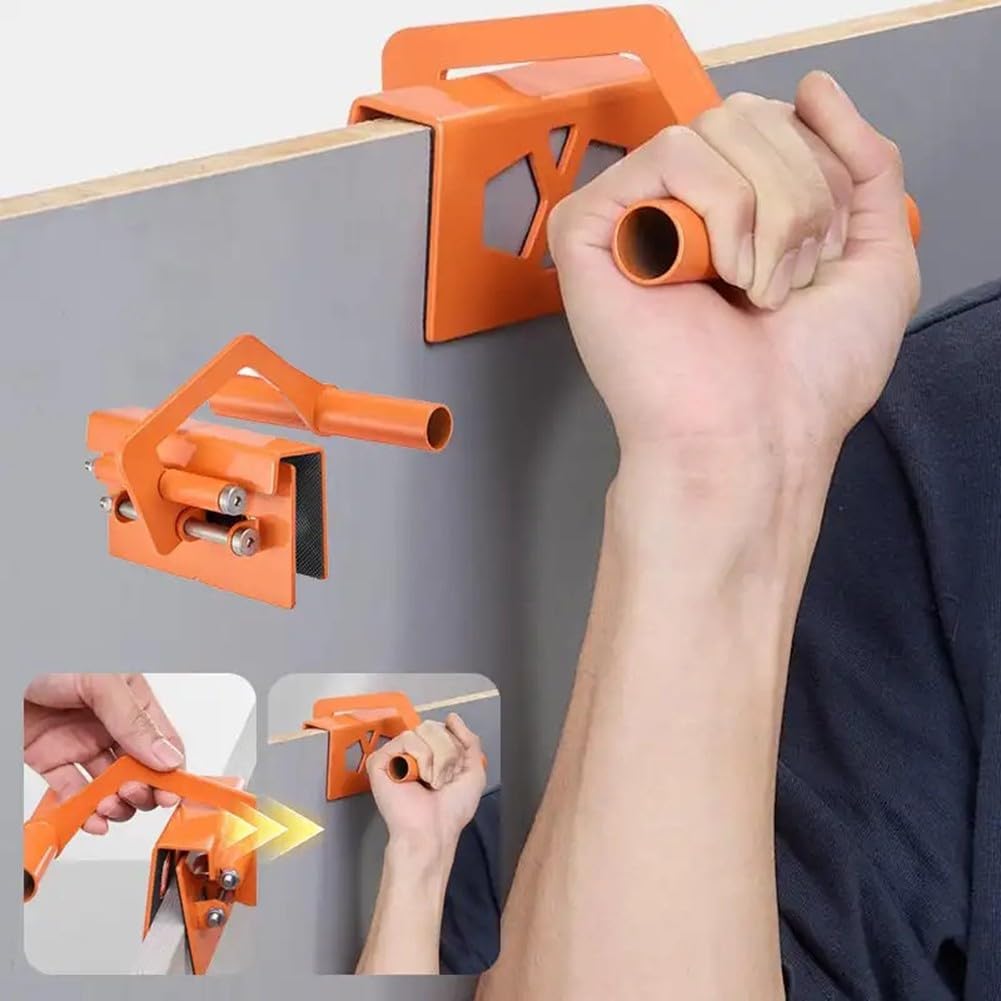 Pinza per il supporto del pannello, morsetto di sollevamento antiscivolo in acciaio inox con ganascia autoregolante, serraggio rapido, strumento di sollevamento della tavola in legno, fino a 50 kg di
