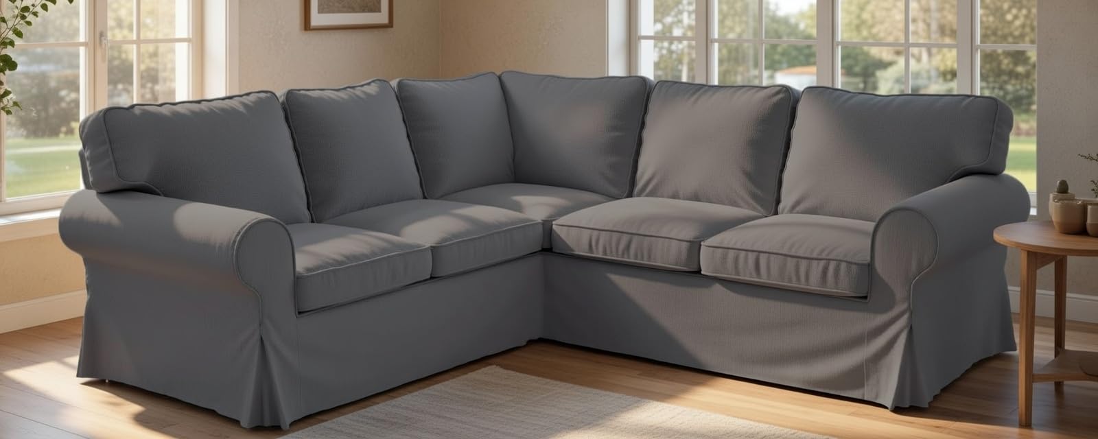 Amazon｜厚手のコットンEktorp 2 2ソファカバー交換用は、IKEA Ektorp