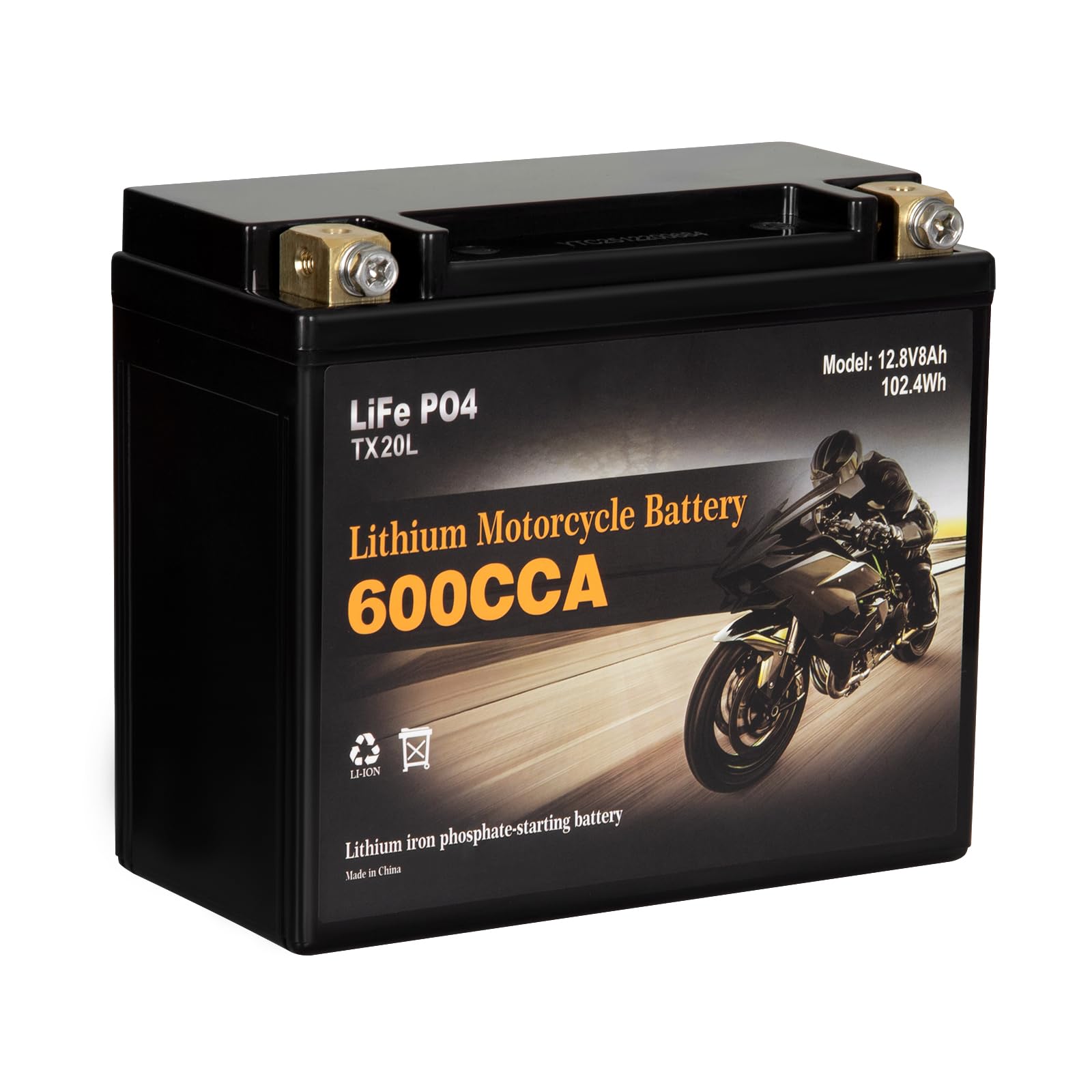 Autocessking YTX20L-BS Lithium Motorcycle Battery