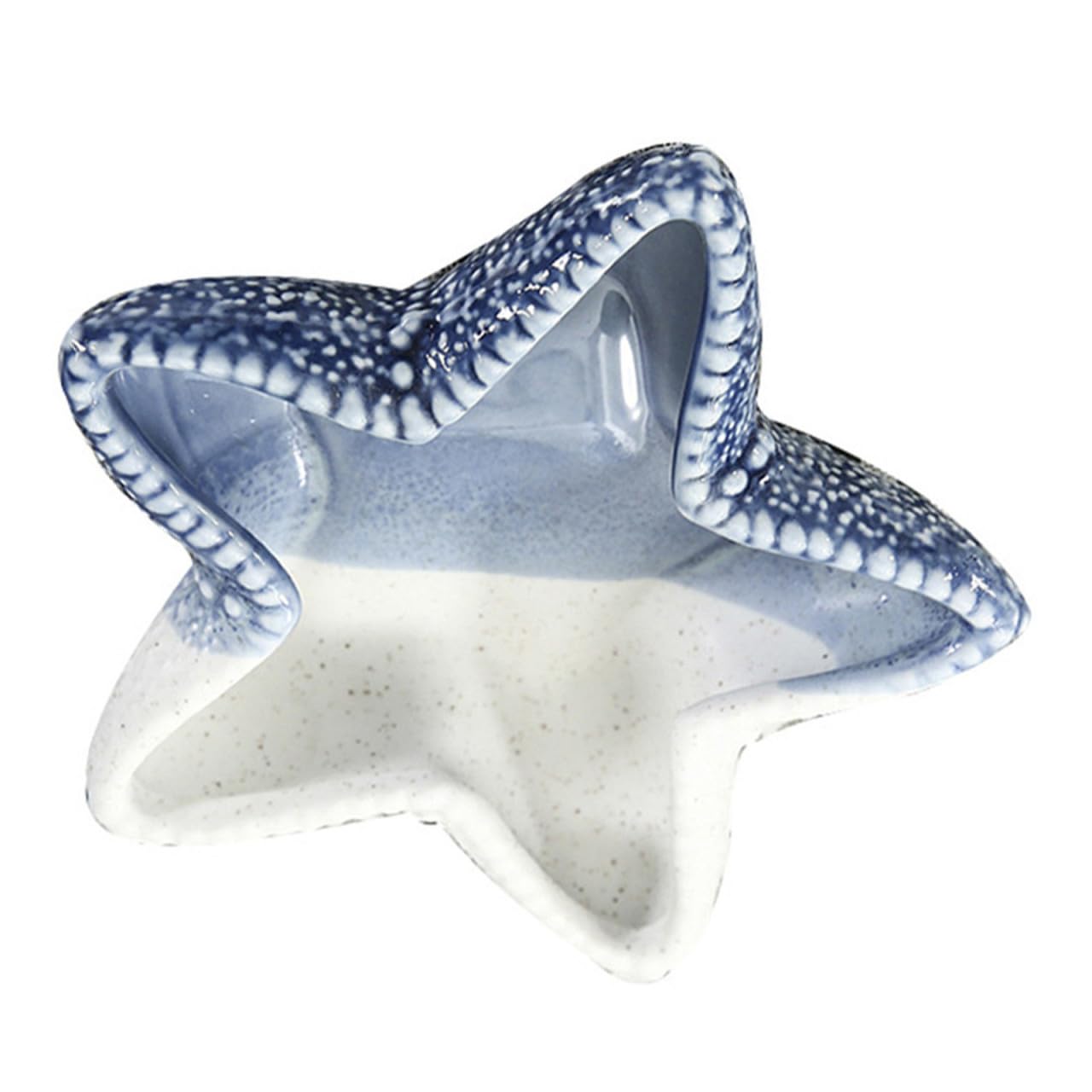 Bandeja decorativa de estrella de mar azul para la mesa de centro del salón
