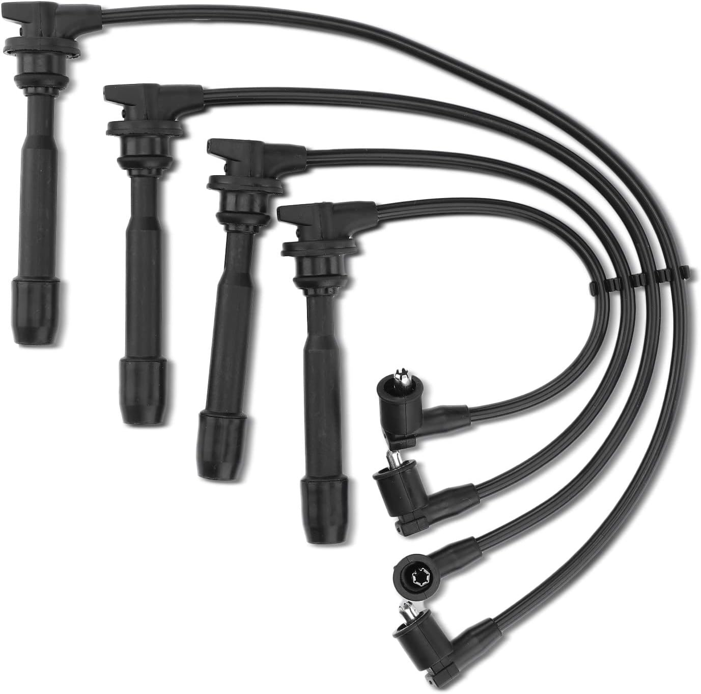APremium Ignition Spark Plug Wires Set of 4 Compatible