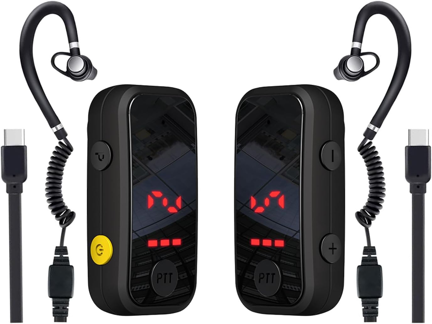 Compact Waterproof Walkie Talkies for Adults – 2 Pack, Earpieces Included Compact Waterproof Walkie Talkies for Adults – 2 Pack, Earpieces Included