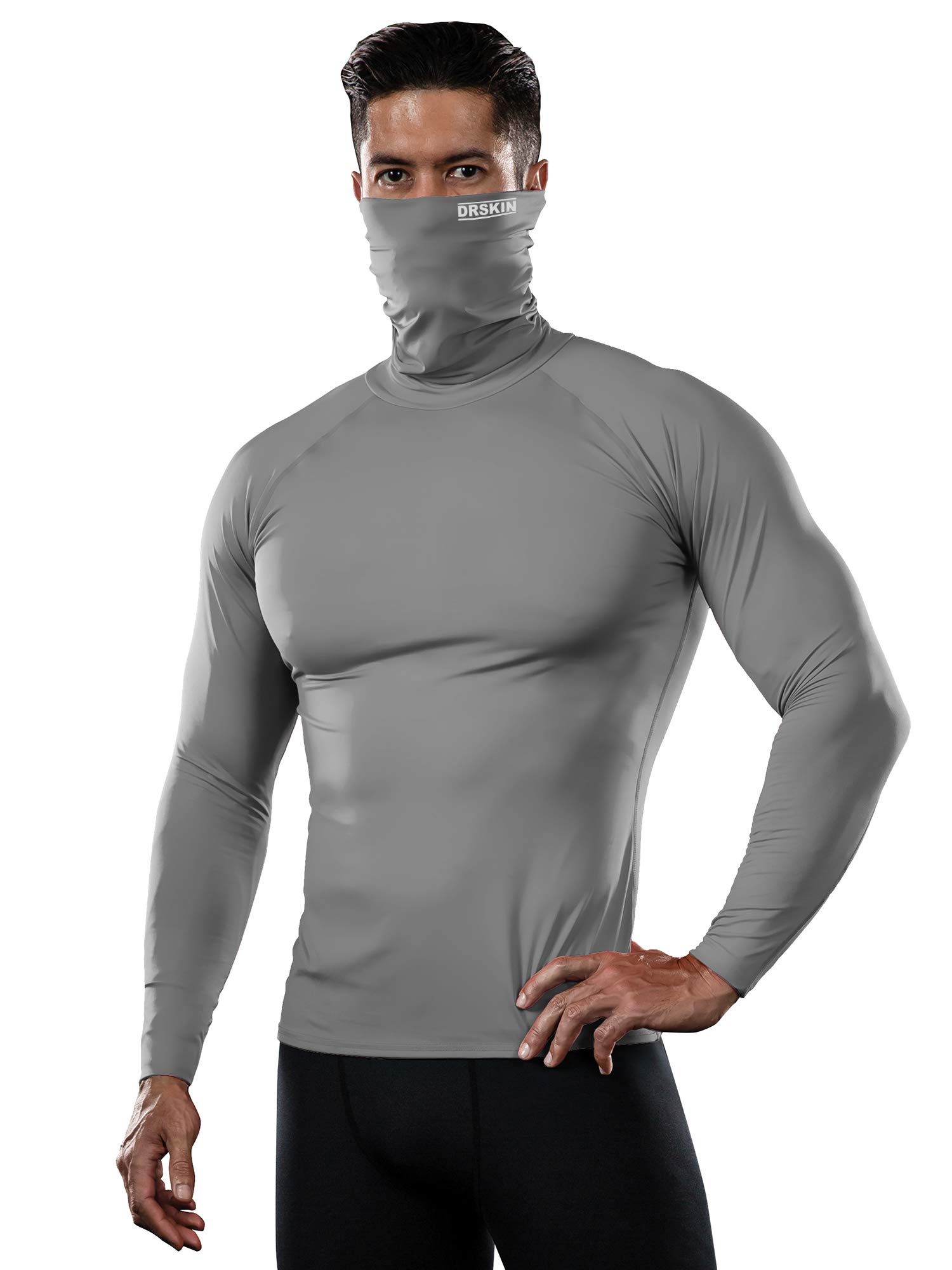 Buy DRSKIN Men 2 or 1 Pack Turtleneck Compression Shirt Top Shirts Sports  Long Sleeve Sports Baselayer Running Quick Dry Online at desertcartKUWAIT