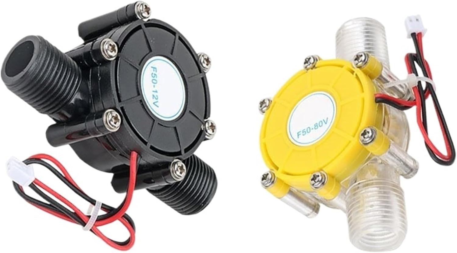 Hydroelectric generator micro 12v5V12V DC voltage regulator test 10w micro faucet high power small pipeline(12V透明)