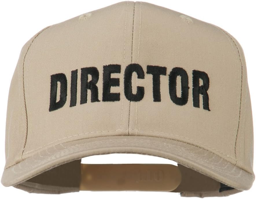 e4Hats.com Director Embroidered Cotton Twill Cap