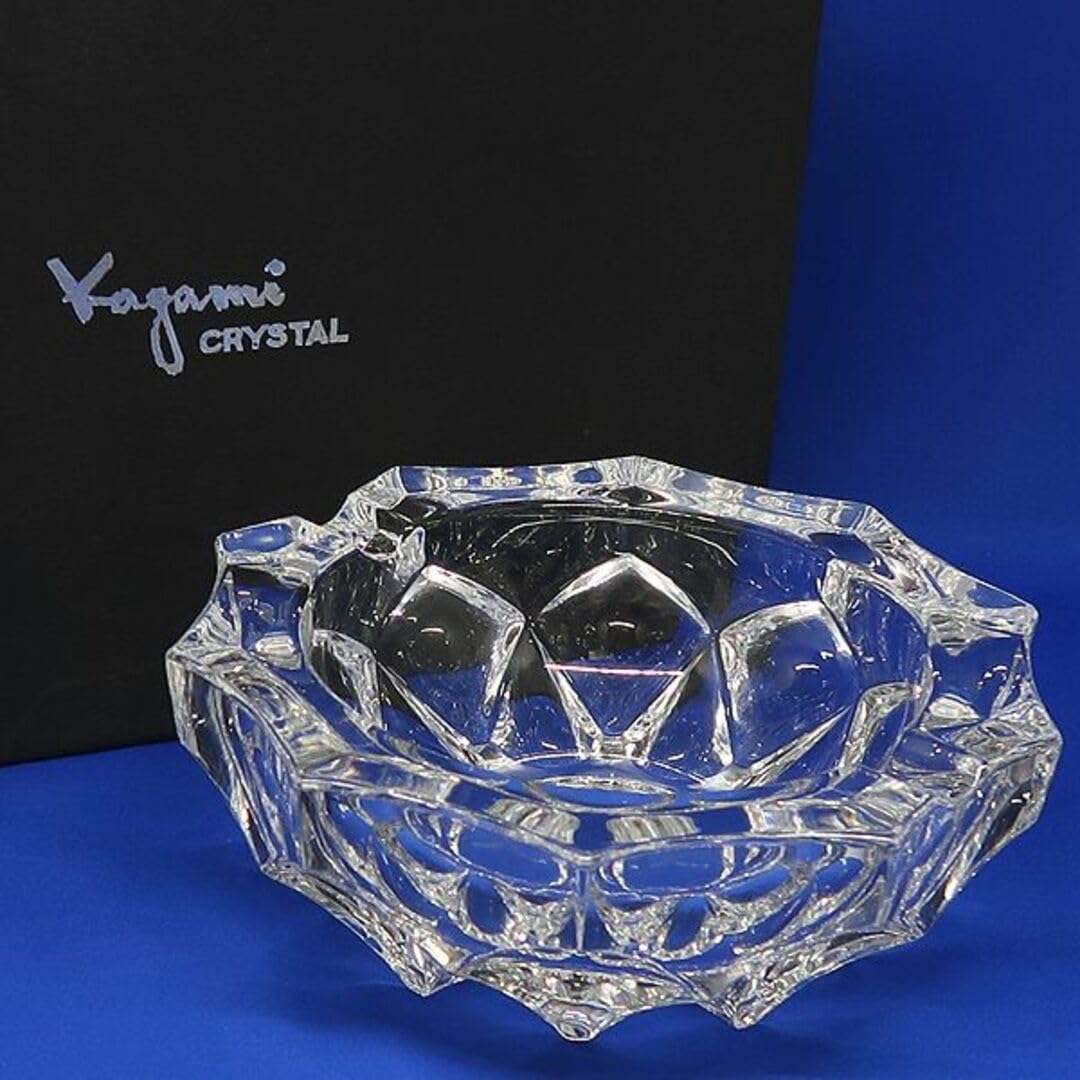 Amazon.co.jp: KAMI CRYSTAL カガミクリスタル ガラス 灰皿 小物置き 