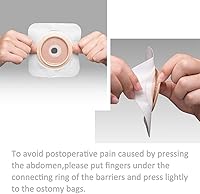 Vista 8 de Carbou - 21 bolsas de colostomía de dos piezas drenables con cierre de 12 pulgadas, cuidado del estoma de ileostomía, corte para adaptarse