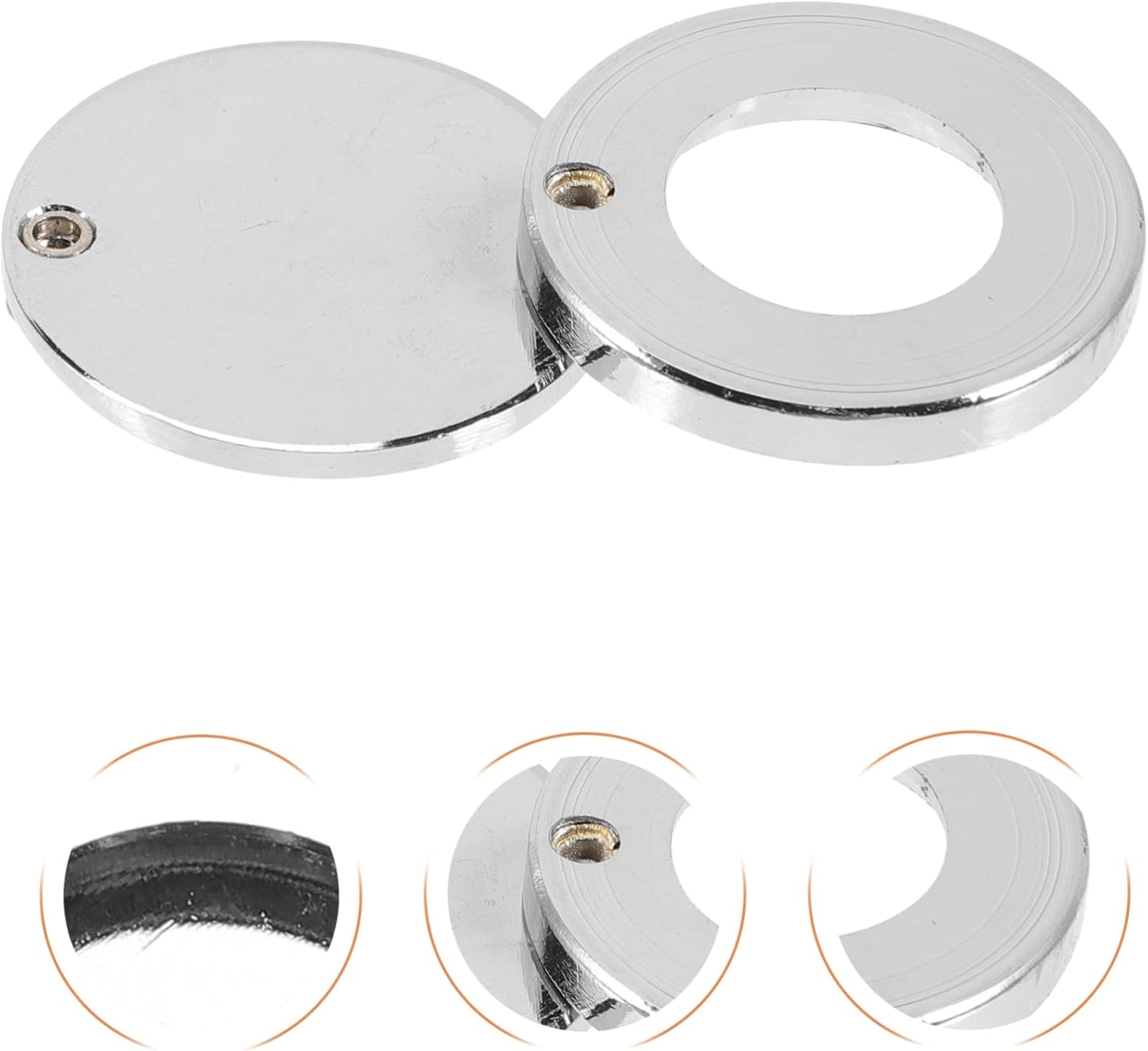 IMIKEYA -Theft Door Viewer Cover Copper Privacy Lid for Inside Door Viewer Easy Install Modern Design for Home Office and Hotel Security