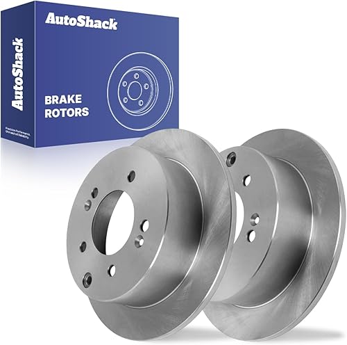 AutoShack - Rotores de freno traseros, par de 2 unidades de repuesto para Kia Soul Forte Koup 2012-2013 Forte5 1.6L 2.0L 2.4L FWD R41544PR