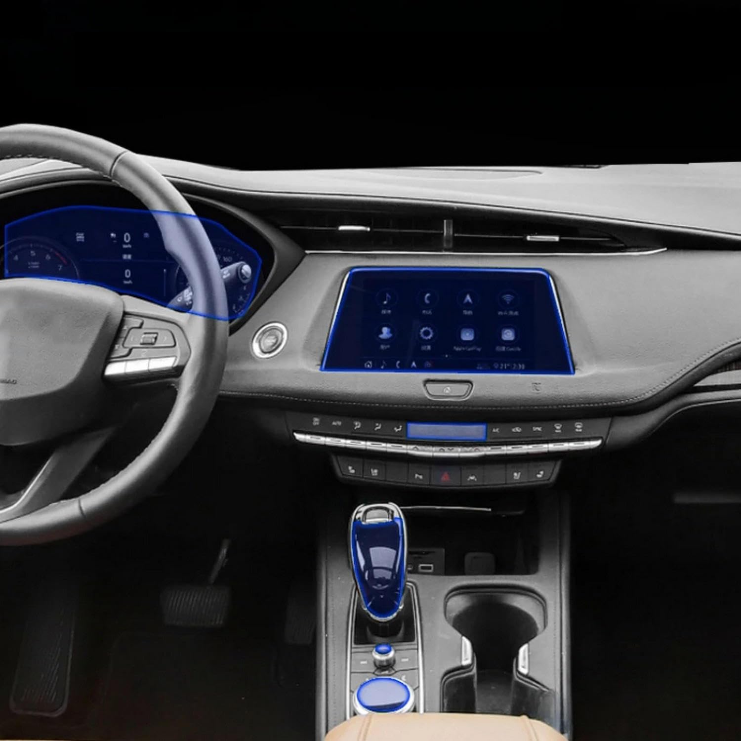 Film transparent TPU pour console Cadillac XT4 2018-2023