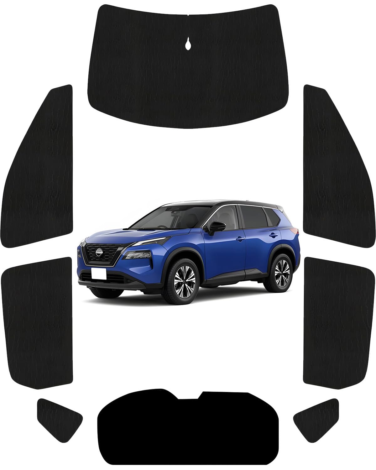 【値下げ】エクストレイルT33 専用サンシェード 5面セット エクストレイルT33 専用サンシェード 5面セット 【9/21限定