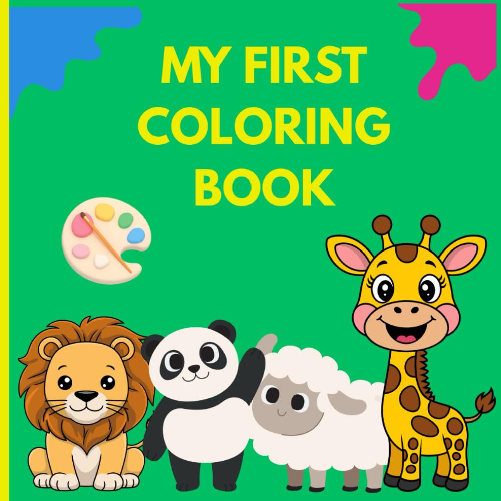 Cute Animals Coloring Book: Educational coloring pages with animals and alphabet for children 3-5