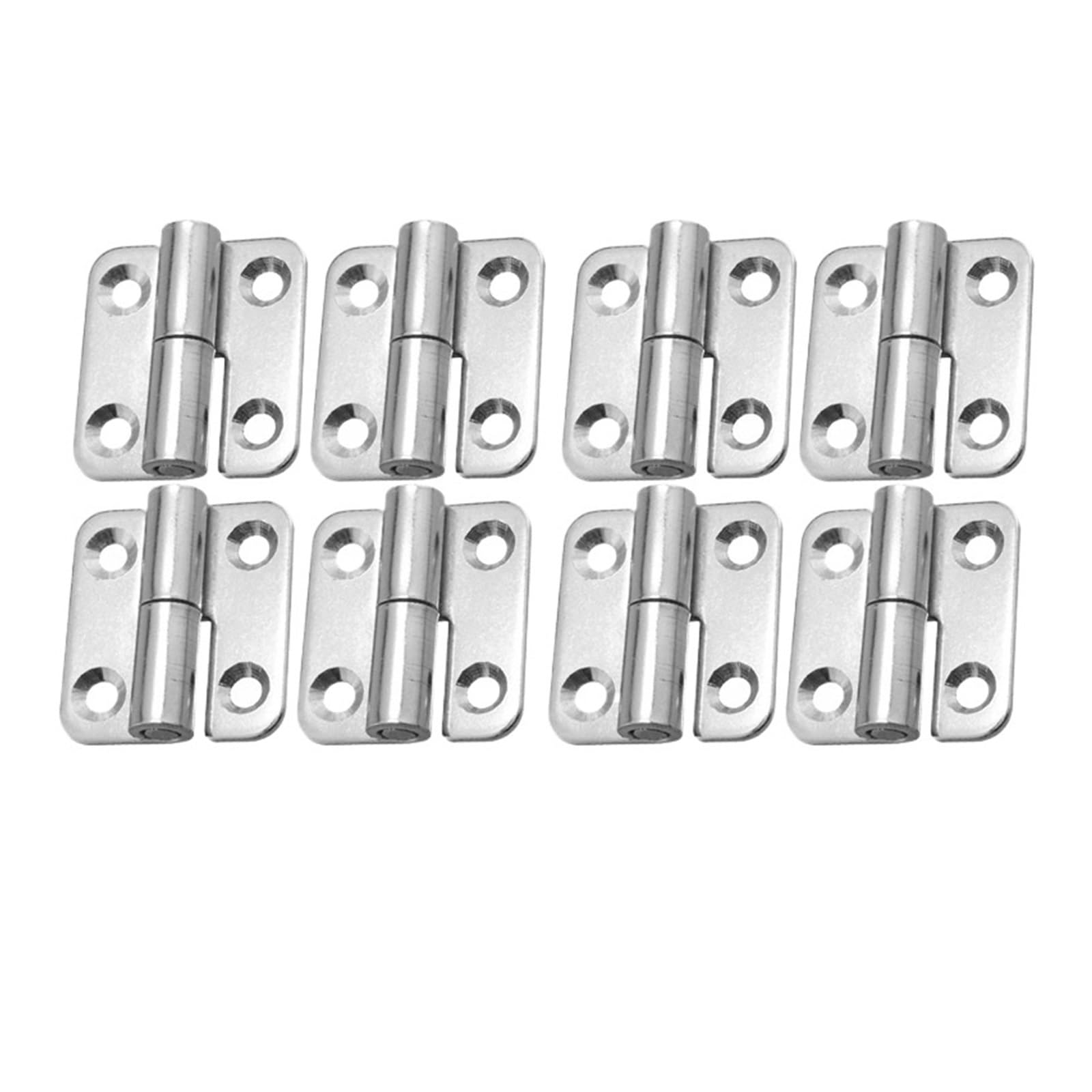 Aiqijohi 1.5 Inches-8Set Door Hinges Universal Door Hinges Connector Detachable Flag Lift Off Hinge Stainless Steel Slip Joint Cabinet Cupboard Hardware(1.5 Inches-8Set)