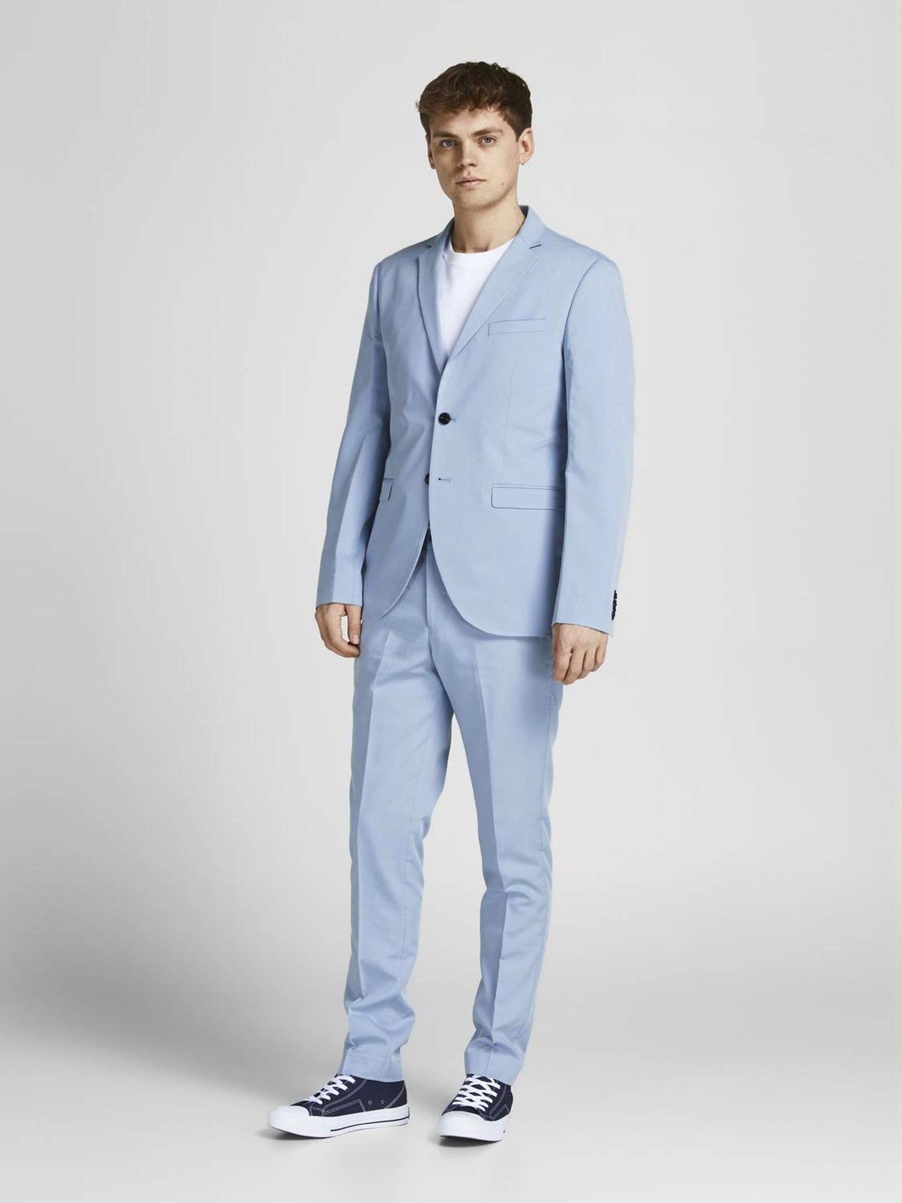 JACK & JONES Blazer JPRFRANCO Super Slim Fit Blazer Hombre, Ashley Blue, 50