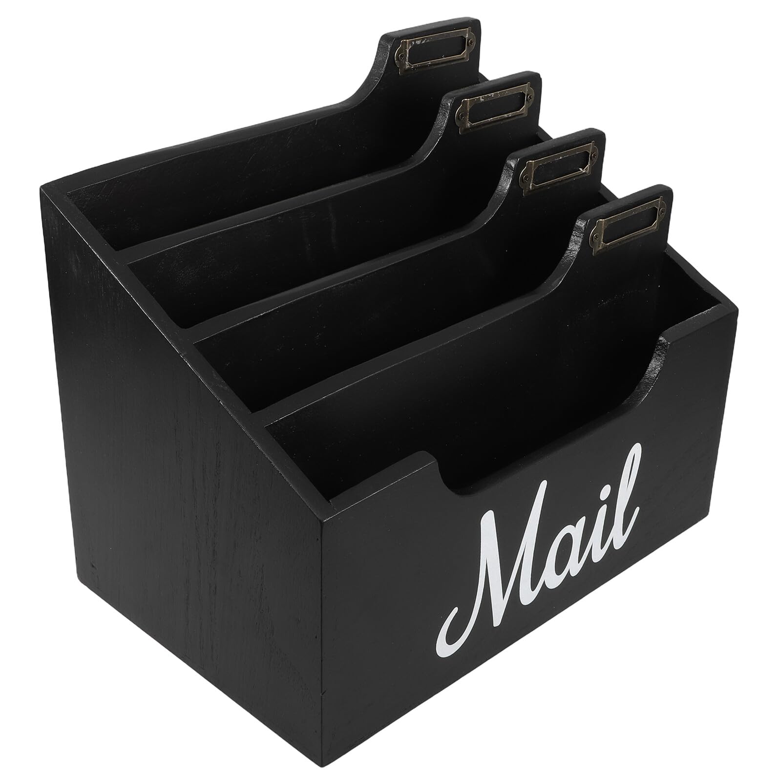STOBAZA Organisateur de Courrier Design Rustique Charme Campagne avec Compartiments Multiples en Bois Finition Lisse, Facile à Nettoyer pour Bureau et Maison