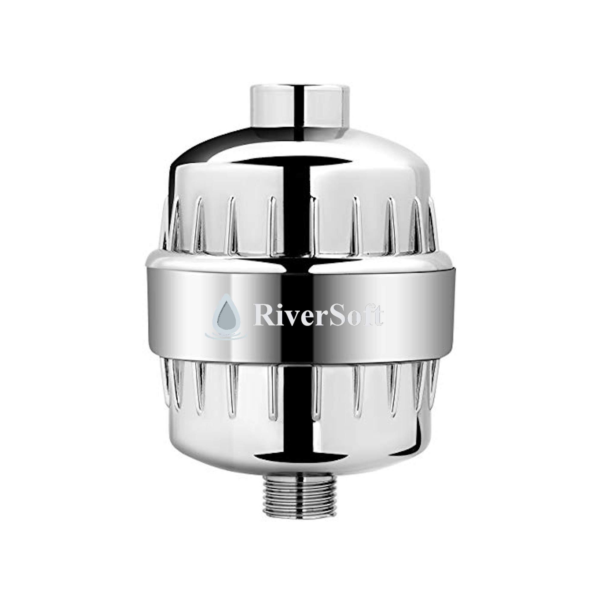 RIVERSOFT SF-10 advanced shower filter and tap filter with 10 stage for hard water | Water Softener for Bathroom | Reduces hairfall, protects skin & prevents limescale