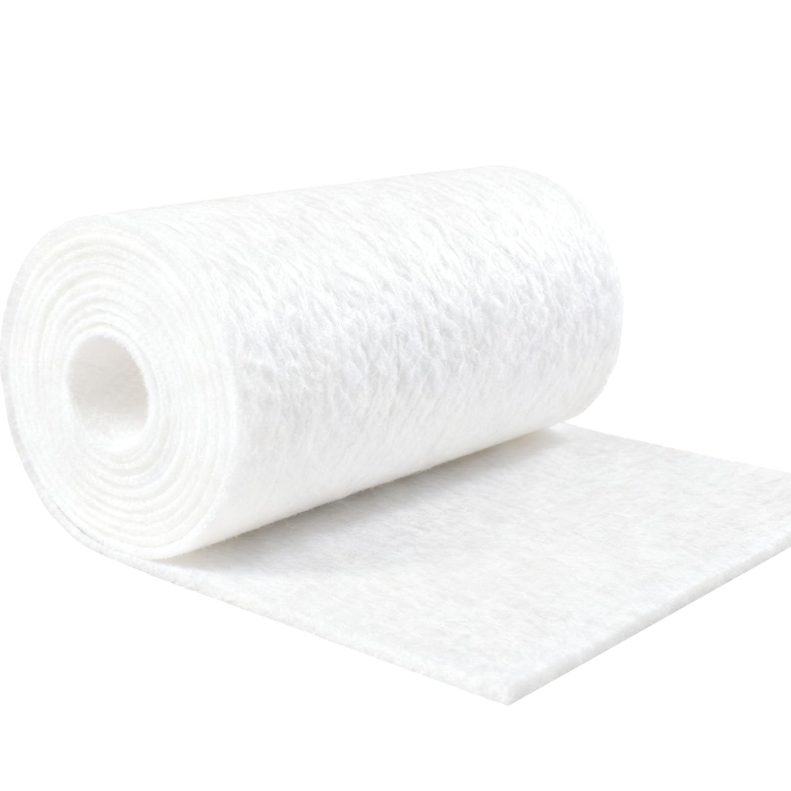 Rollo de algodón filtrante de Alta Densidad para acuarios y fábricas, 1 x 20 m, de 5 mm a 20 mm de Espesor, Ideal para Sistemas de filtración de Aire y Agua.