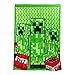 Paladone Minecraft Creeper 2-in-1 Cushion Blanket - Officially Licensed Microsoft Travel Blanket, Foldable Soft Fluffy Throw, Gamer Design for Living Room or Bedroom Décor 120cm x 150cm