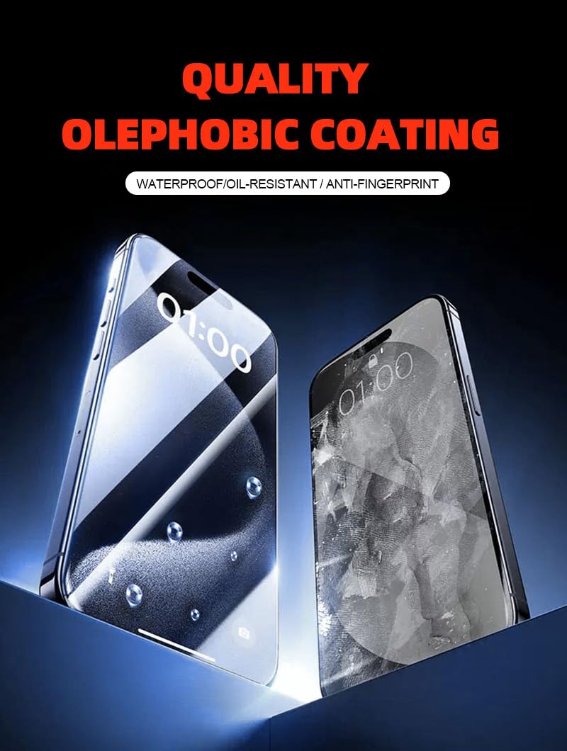 Cover Riva IPhone Pellicola Protettiva Gorilla Glass Per IPhone 16 15 14 13  12 11 X   Vetro Temperato Antigraffio E Antiurto, Trasparente Vetro Temperato Antigraffio IPhone