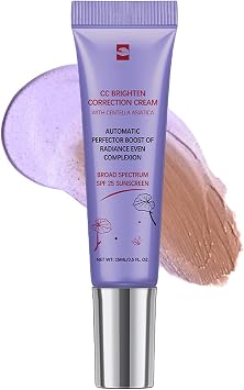 Centella Asiatica CC Cream - Korean Colour Corrector, Even Skin Tone, Boosting & Soothing Effects, Light SPF 25, All Skin Types 15ml