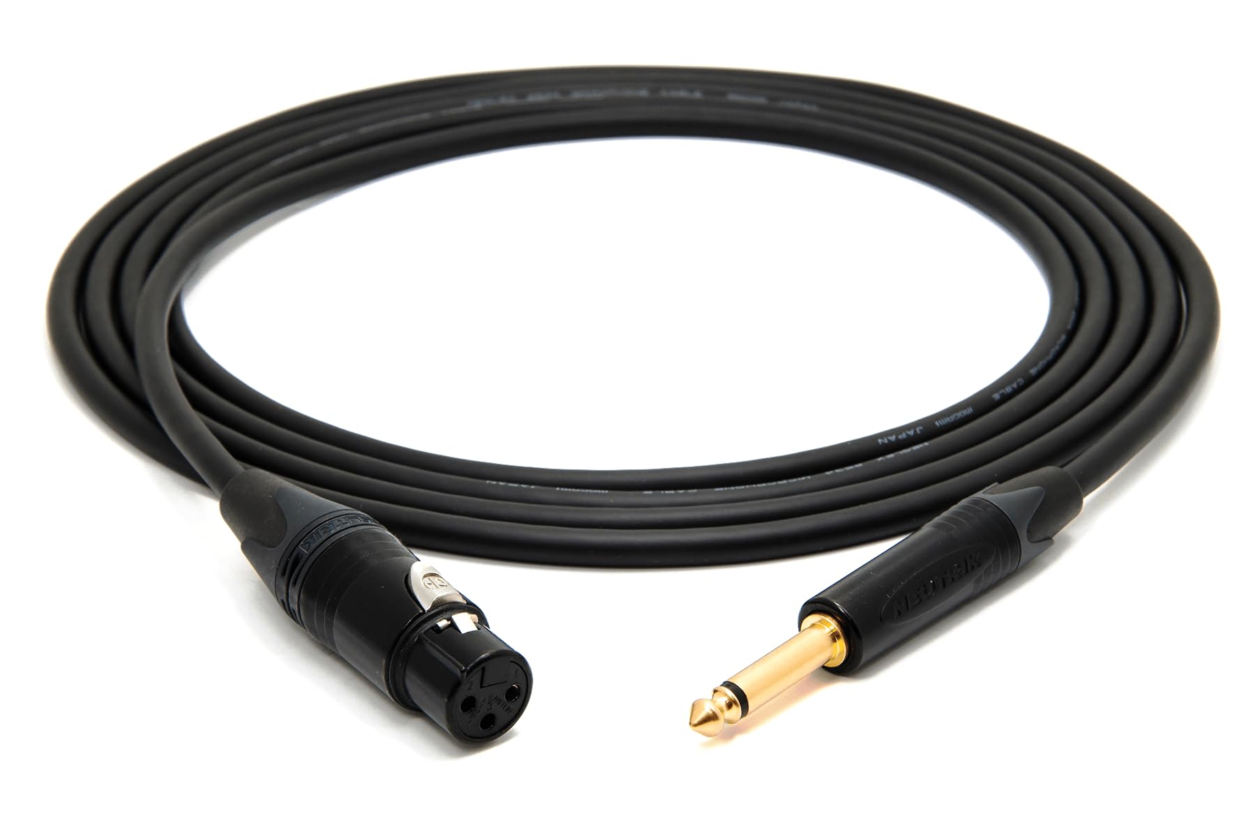 enoaudio Mogami 2534 Quad profesional Cable no-balanceado | Neutrik 6,3mm TS – XLR hembra | HiFi - 1,5 m