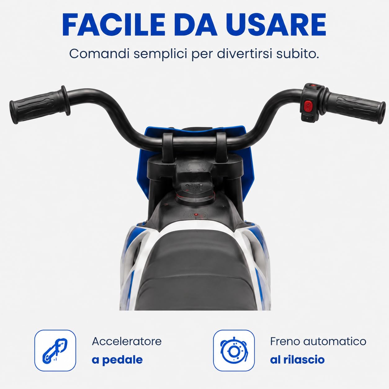 Garvee Moto Elettrica per Bambini 12V, Motocicletta Elettrica, Moto Cross