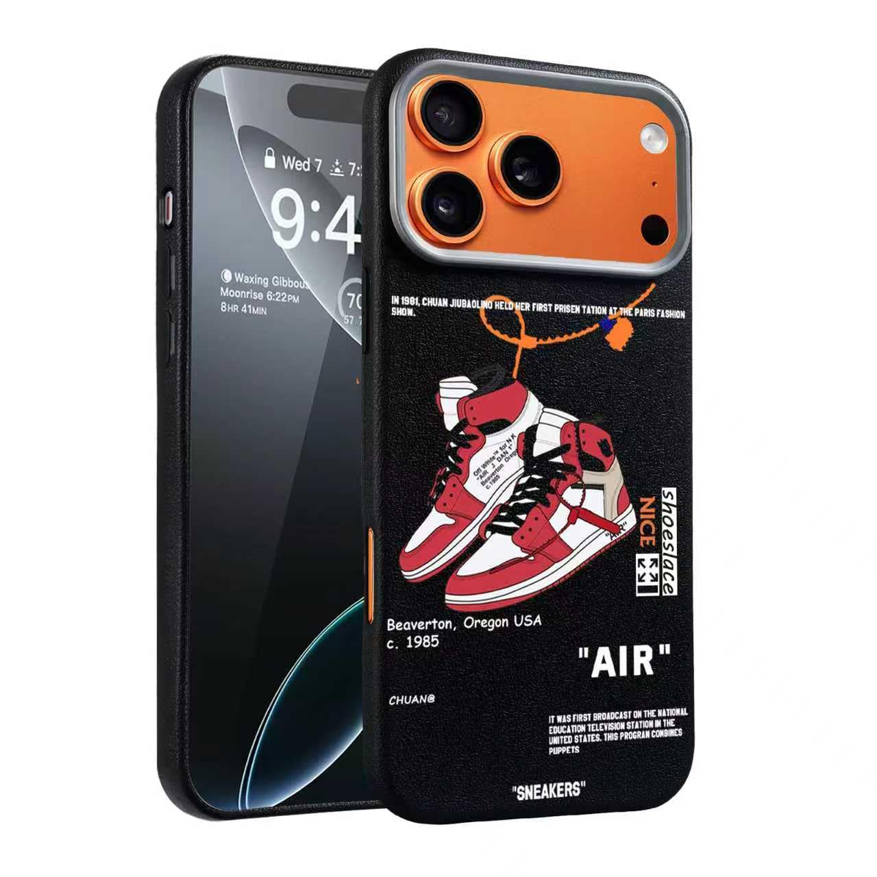 Cool Phone Case for iPhone 17 Pro Case for Boys Men Basketball Shoes Sneaker Print Design Cases Compatible