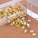 Yalis Thumb Tacks 500-count, 3/8-inch Steel Roundness Push Pins Office Tacks for Corkboard (Gold)