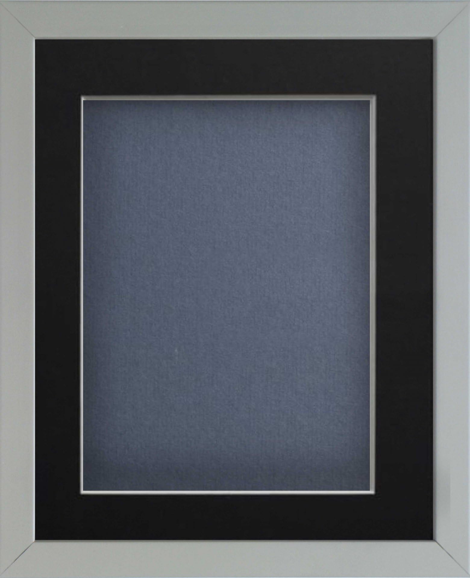 Frame Company Radcliffe Grey 24x18 with Dark Blue BB and Black Mount for 18x12