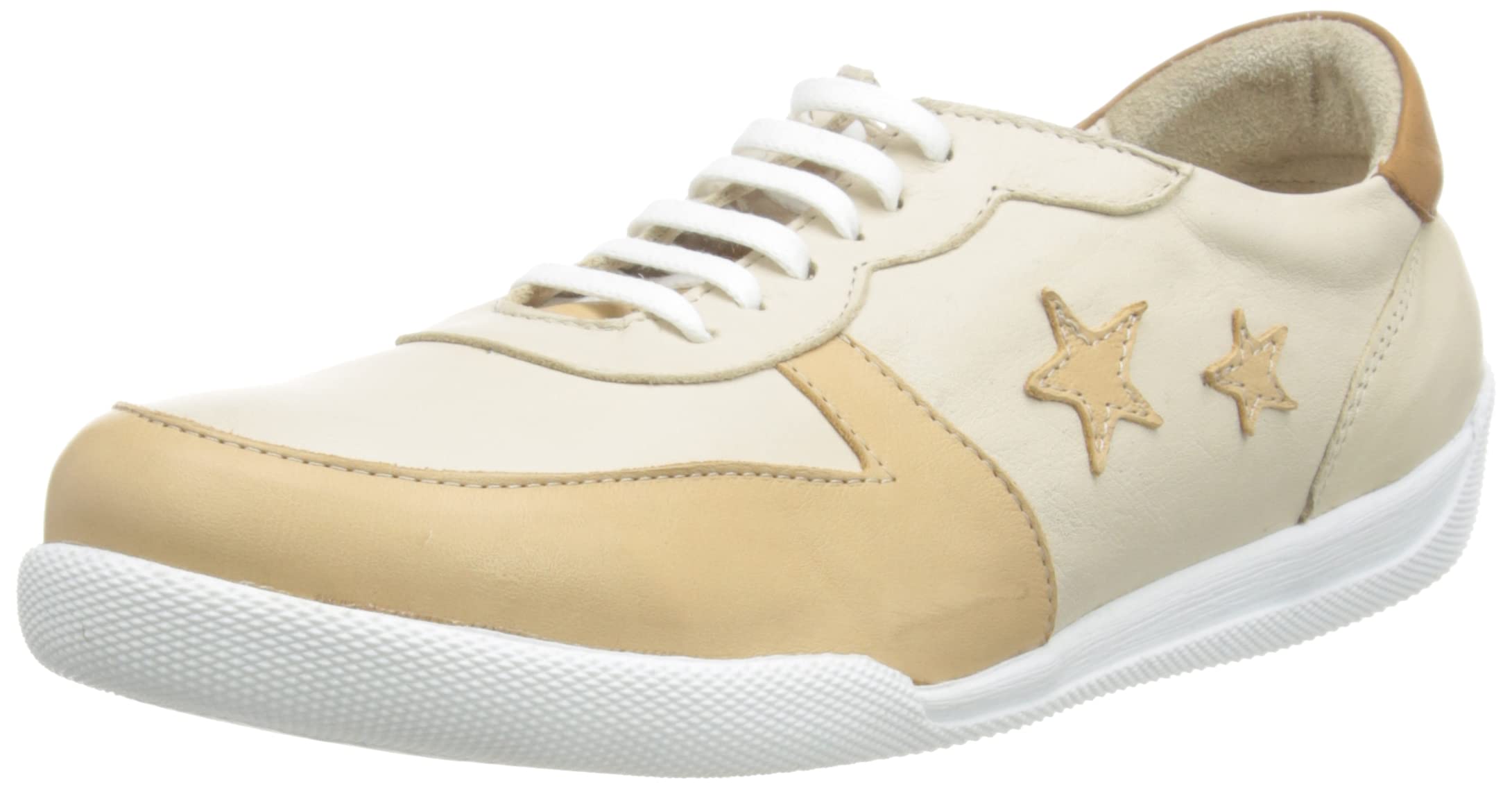 Andrea Conti Women's 0063608 Sneaker, Creme/Camel/Brandy, 10 UK