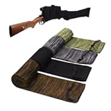 RUBY&period;Q Gun Socks&comma; 4pcs Silicone Treated Gun Socks&comma; 48 × 4&period;3 in Knit Gun Socks&comma; Flexible Design Knit Gun Hunting and Shooting Holder Socks for Rifles&comma; Scopes&comma; Pistol Grips & Tactical Accessories
