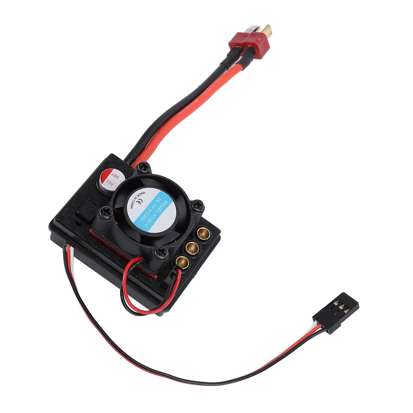 RC Coche sin Escobillas ESC Componentes Electrónicos Control Remoto Coche sin Escobillas ESC con Ventilador 35A para 144010 124017 124016 124007 184016 124008 C8803