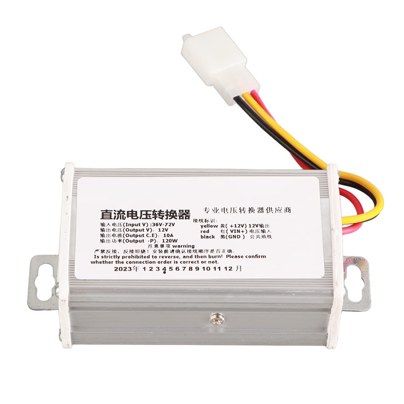 Transformator Skutera Elektrycznego DC 36V-72V na 12V, Transformator Konwertera 10A 120W do Elektroniki Pojazdu Elektrycznego
