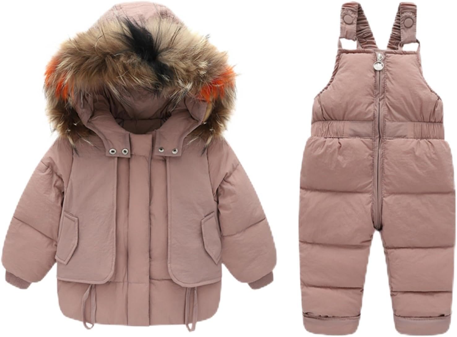 Taopagii] ダウンジャケット 2点セット スキーウェア 子供 防風 恐竜 1-3歳 ポケット付き [Taopagii] スノーボードウエア キッズスキーウェア ダウンジャケット 便利 保温性 撥水 ダウンジャケット スノーボード