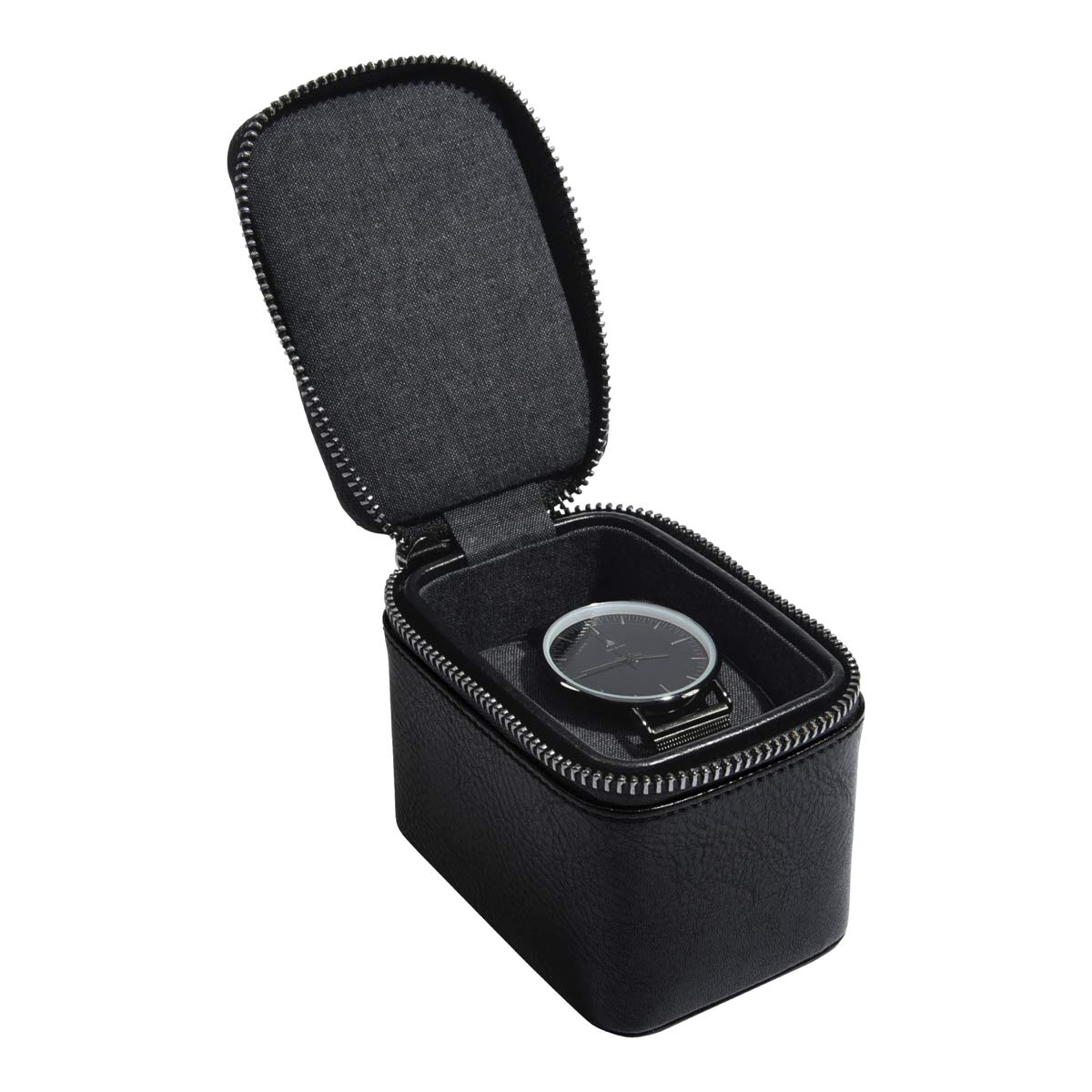 Stackers Black Small Zipped Watch Box