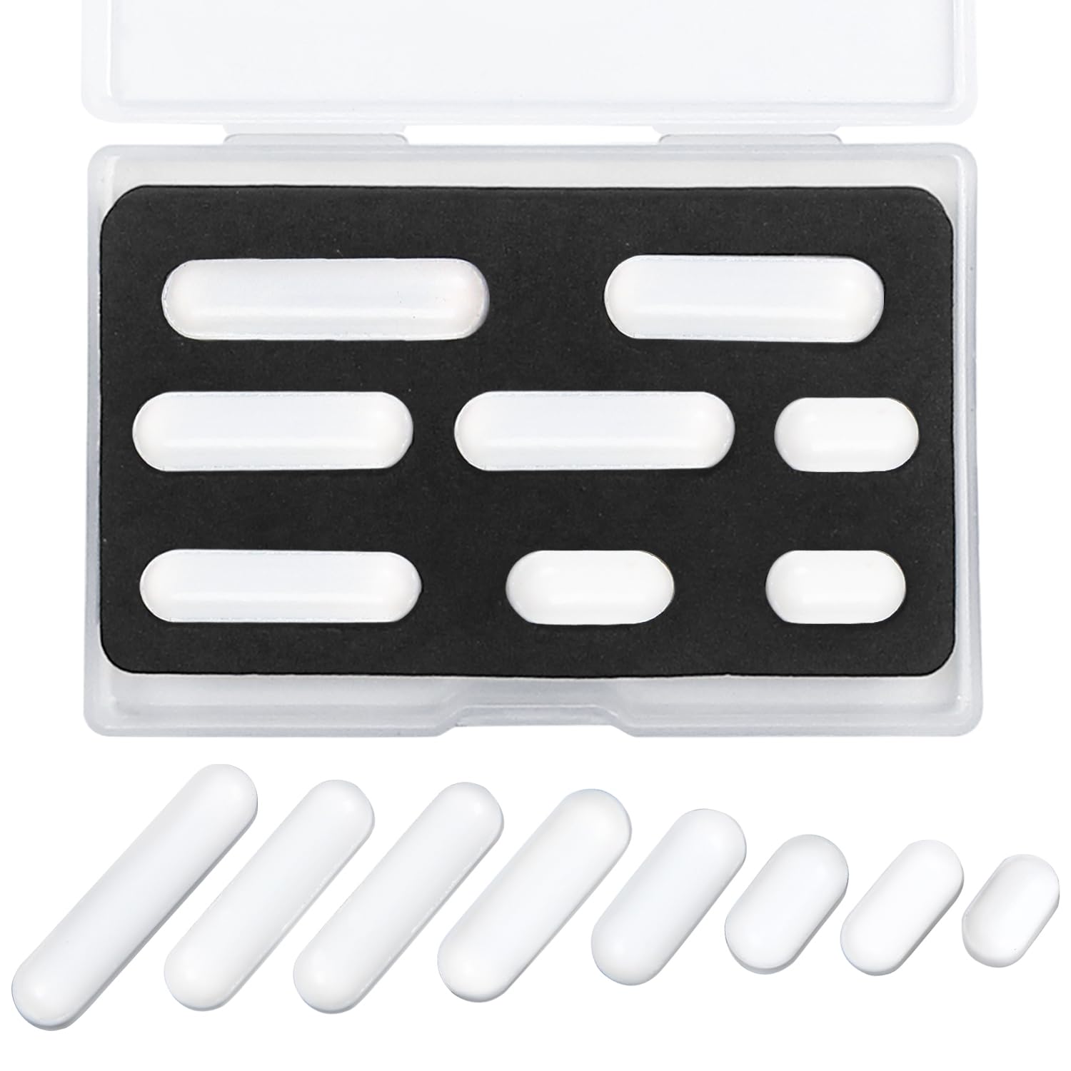 PTFE Magnetic Stir Bars - Set of 8 -1