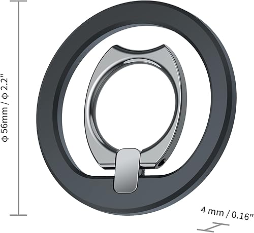 Miniatura 9 de Soporte de anillo de teléfono para Magsafe 2 unidades Metal 17 piezas imanes magnético soporte de dedo soporte de pie de apoyo con soporte magnético