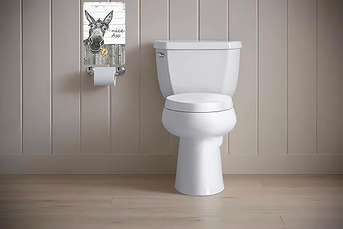 Miniatura 7 de Ostapt Letreros decorativos de metal con diseño de burro, girasol, bonito culo, vintage, decoración de pared, póster retro para baño, baño, baño,