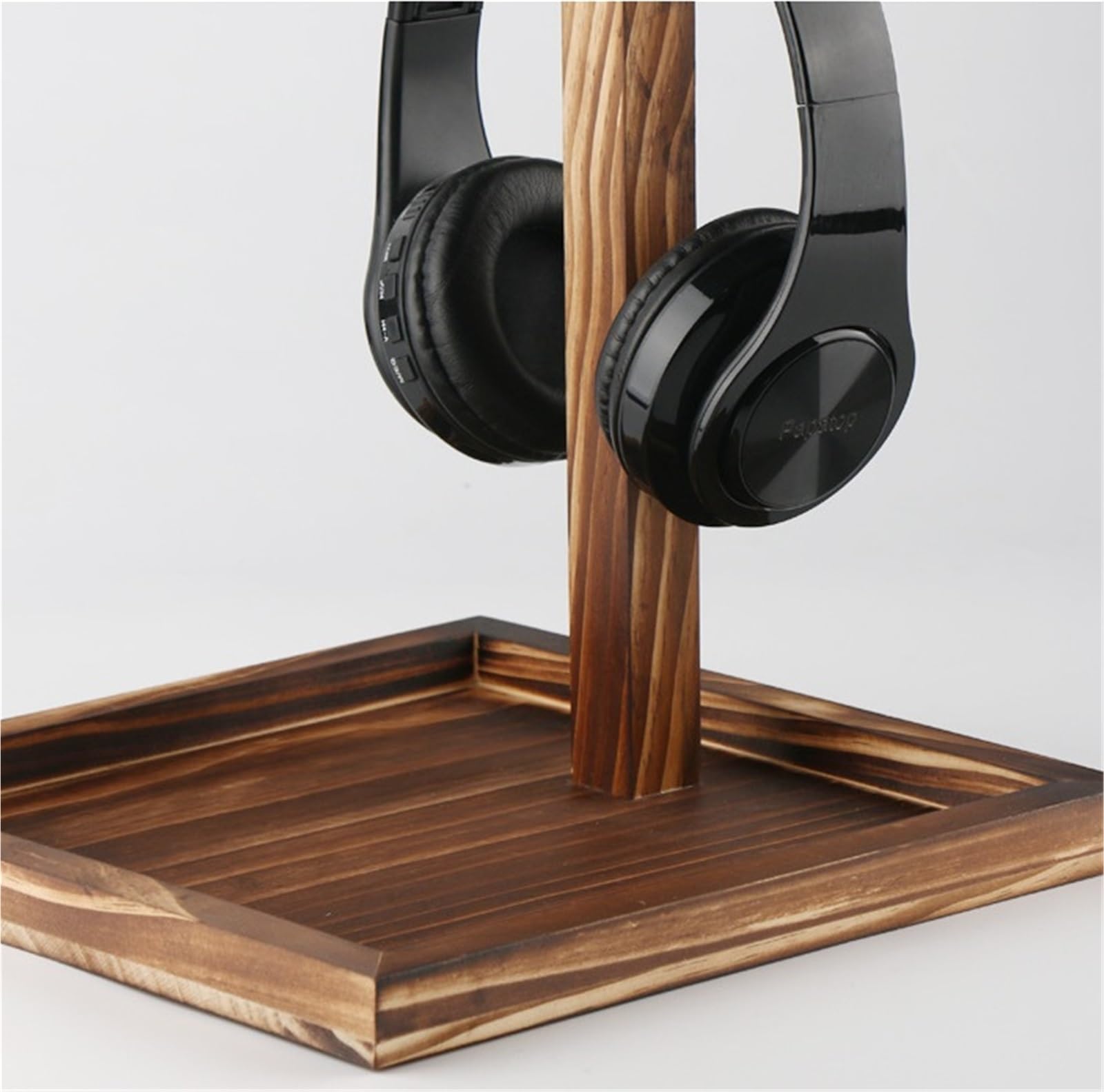 Supporto Per Cuffie Porta Cuffie Supporto For Cuffie Da Tavolo In Legno For Gioco For PC Con For Creativo Organizzare(Charcoal)