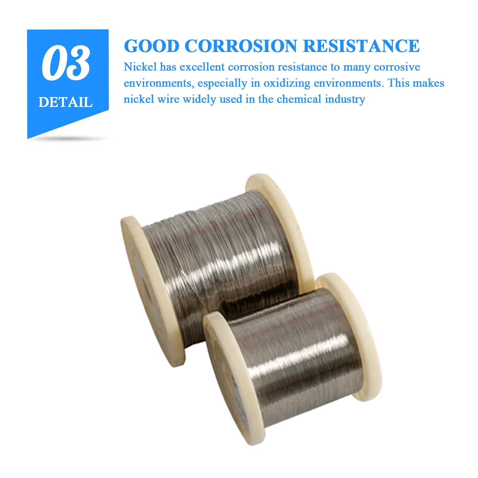 Nitinol Draht 10 Meter Langer Draht aus reinem Nickel 99,9%, NI-Metalldraht, geeignet for Industrie-, Labor- und Heimwerkerprojekte, Durchmesser 0,07 mm(Diameter 0.07mm)