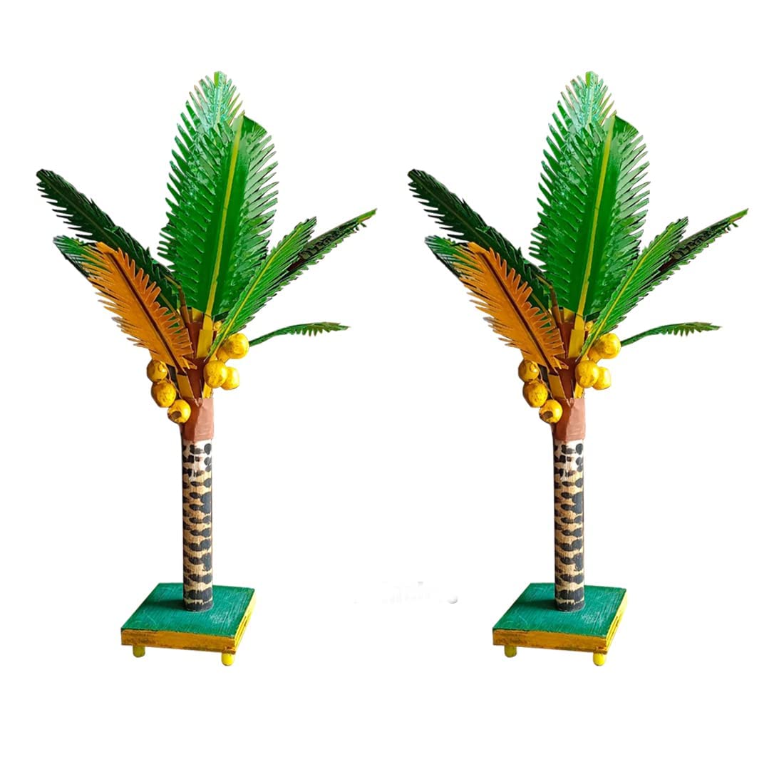 Buy Arts and Handicrafts Artificial Coconut Tree Pair Medium for Home