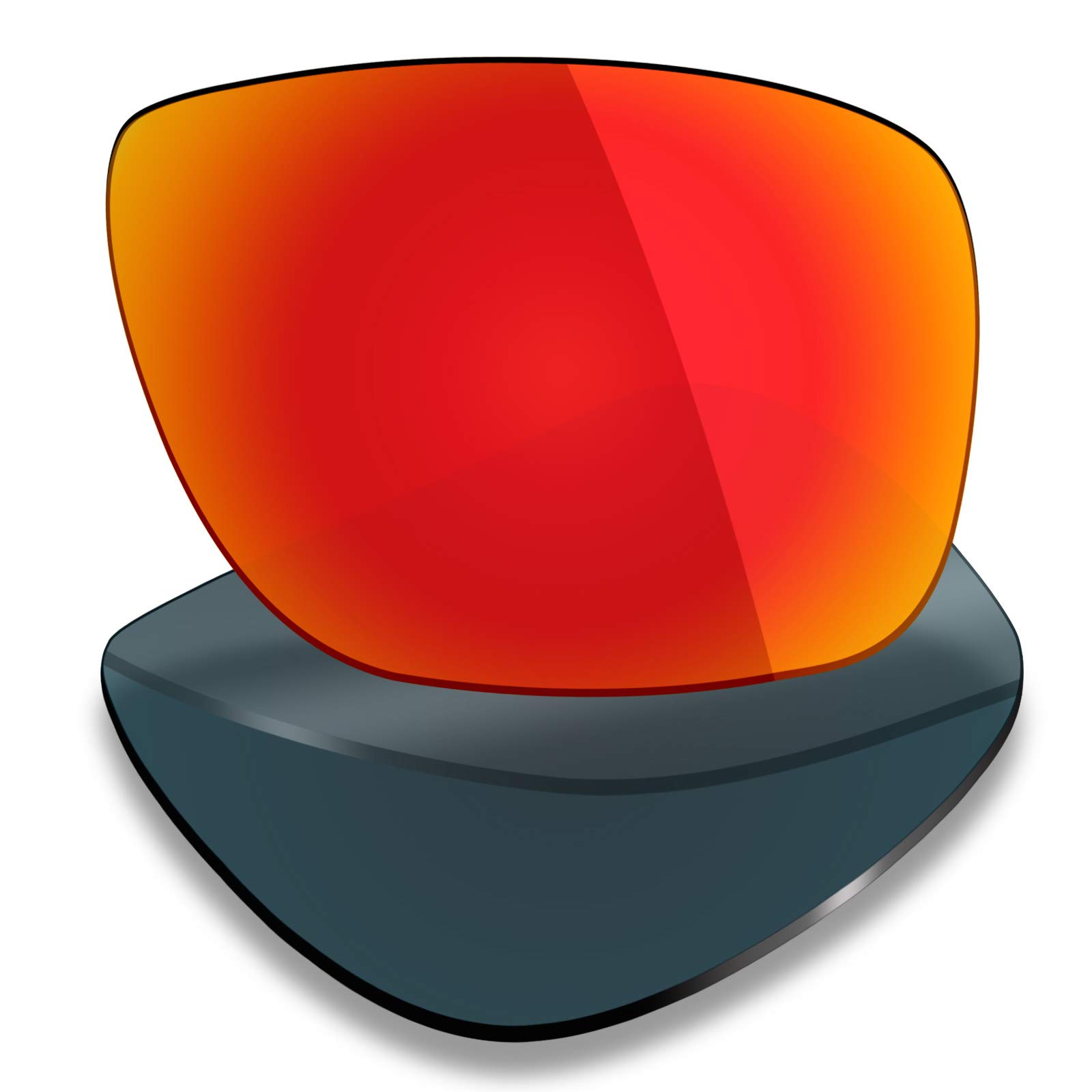 Mryok Lot de 4 paires de verres polarisés de rechange pour lunettes de soleil Oakley Dispatch 1 – Noir/rouge/bleu/vert émeraude