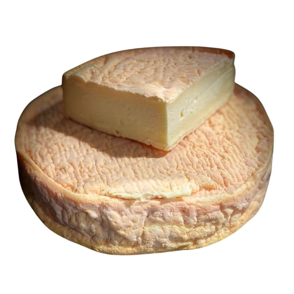 Munster fermier AOP Nature – Fromage d’Alsace au Lait cru de Vache – Pièce Entière (+/- 800g) – Texture Fondante & Arômes Typés – Affinage Traditionnel sur planche