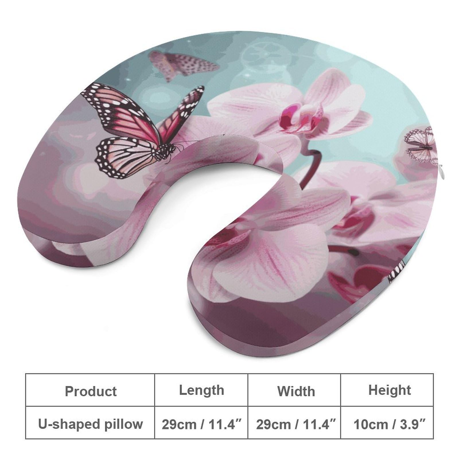 Almohada suave y fresca en forma de U con forma de U, núcleo de almohada de espuma viscoelástica, cojín que proporciona apoyo para el cuello, almohada de viaje, adecuada para aviones, coches
