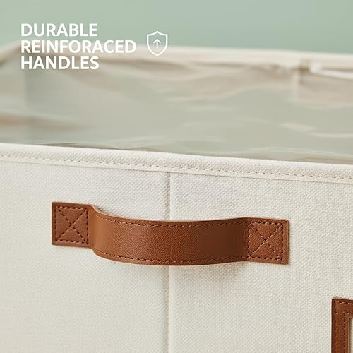 Miniatura 6 de StorageWorks Contenedores de almacenamiento debajo de la cama con contenedores de tela ultra gruesa debajo de la cama, organizador de armario para