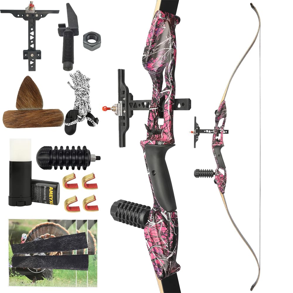 56 Zoll Recurve Bogen Set 40/45/50lbs Take Down Bow Aluminium Griff Rechte Hand Bogenschießen Jagd Outdoor Ziel Schießen Training Split Bow