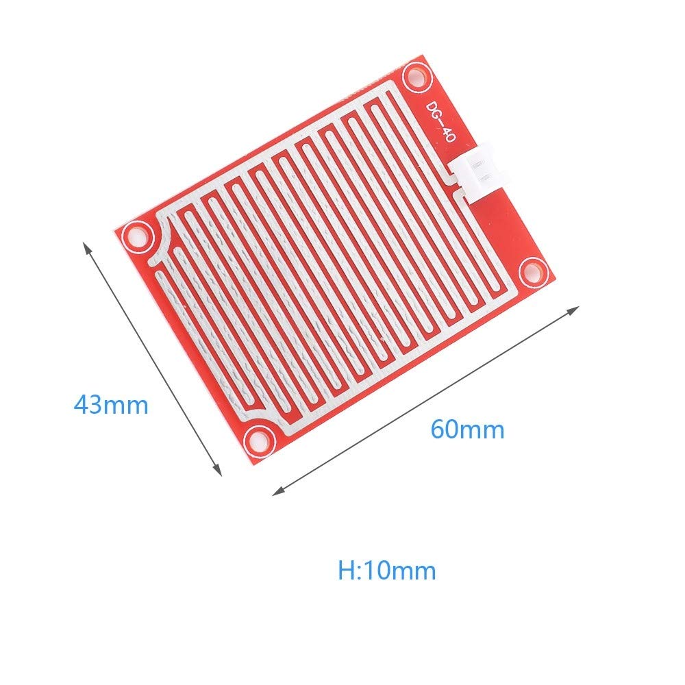 Module de Relais Régulateur Goutte de Pluie 220V, Module Capteur de Goutte de Pluie Interrupteur D'eau Humidité Surface Feuille