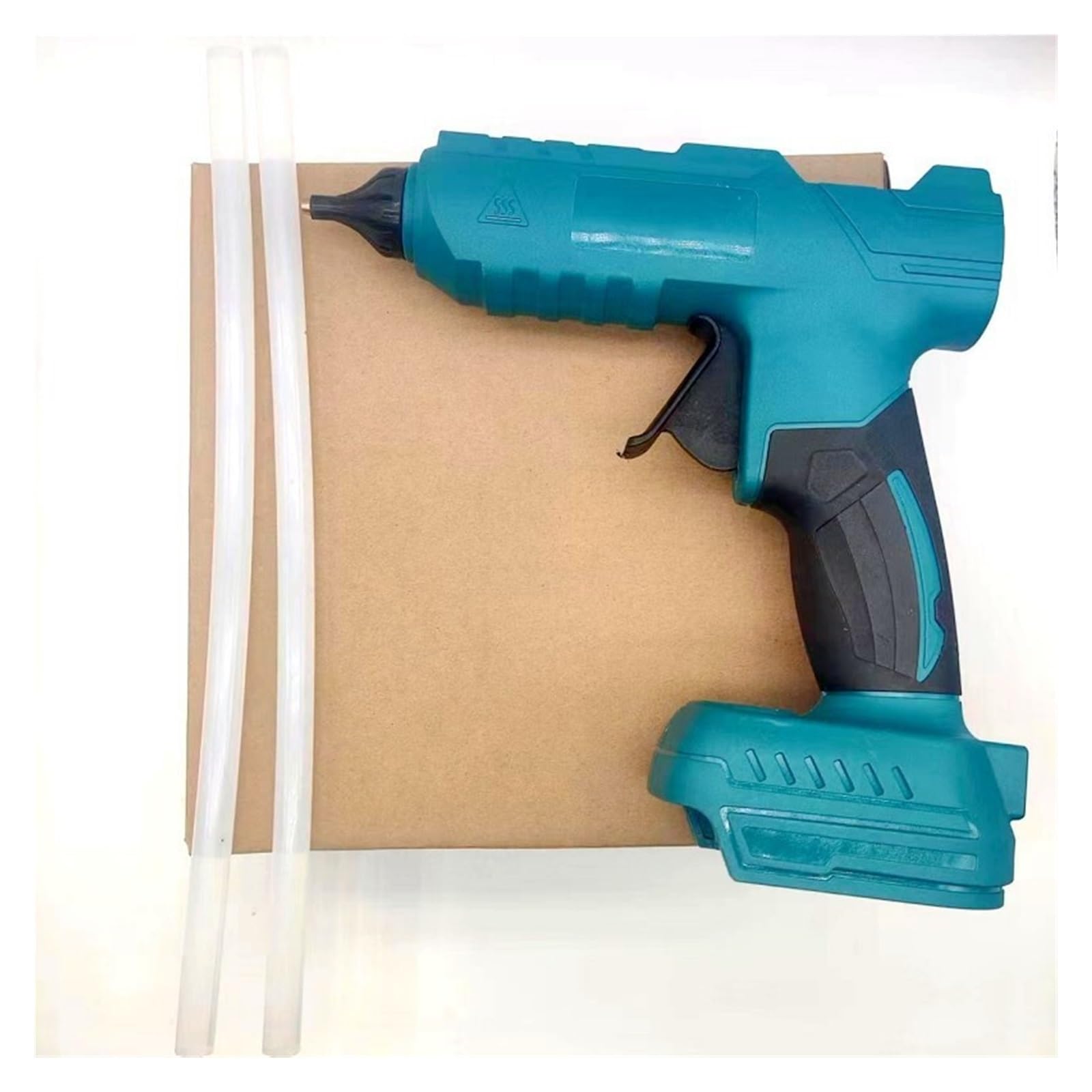 Pistola de pegamento caliente Pistola De Pegamento Fusión Caliente Diy Hecho A Mano Inalámbrico Gun Alta Potencia Recargable (sin Batería) para reparaciones del hogar