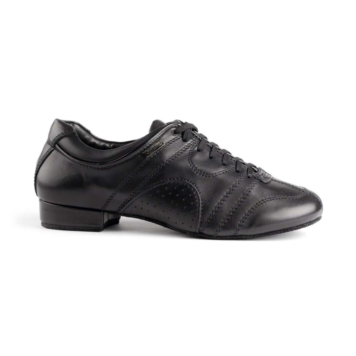 PortDance Zapatos de Baile Hombre Cuero Negro Ante